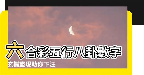 六合彩五行八卦數字